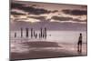 Australia, Fleurieu Peninsula, Port Willunga, Old Jetty, Dusk-Walter Bibikow-Mounted Photographic Print