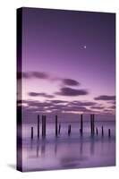 Australia, Fleurieu Peninsula, Port Willunga, Old Jetty, Dusk-Walter Bibikow-Stretched Canvas