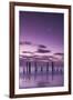 Australia, Fleurieu Peninsula, Port Willunga, Old Jetty, Dusk-Walter Bibikow-Framed Photographic Print