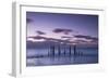 Australia, Fleurieu Peninsula, Port Willunga, Old Jetty, Dusk-Walter Bibikow-Framed Photographic Print