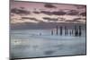 Australia, Fleurieu Peninsula, Port Willunga, Old Jetty, Dusk-Walter Bibikow-Mounted Photographic Print