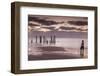 Australia, Fleurieu Peninsula, Port Willunga, Old Jetty, Dusk-Walter Bibikow-Framed Photographic Print