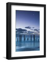 Australia, Fleurieu Peninsula, Port Willunga, Old Jetty, Dusk-Walter Bibikow-Framed Photographic Print