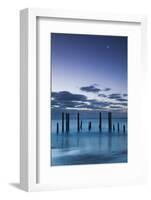 Australia, Fleurieu Peninsula, Port Willunga, Old Jetty, Dusk-Walter Bibikow-Framed Photographic Print