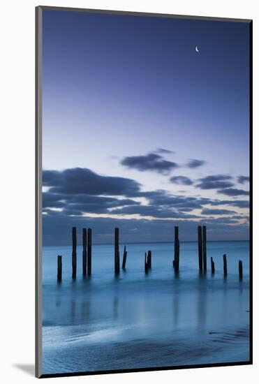 Australia, Fleurieu Peninsula, Port Willunga, Old Jetty, Dusk-Walter Bibikow-Mounted Photographic Print