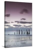 Australia, Fleurieu Peninsula, Port Willunga, Old Jetty, Dusk-Walter Bibikow-Stretched Canvas