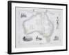 Australia, from a Series of World Maps, c.1850-John Rapkin-Framed Giclee Print