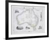 Australia, from a Series of World Maps, c.1850-John Rapkin-Framed Giclee Print