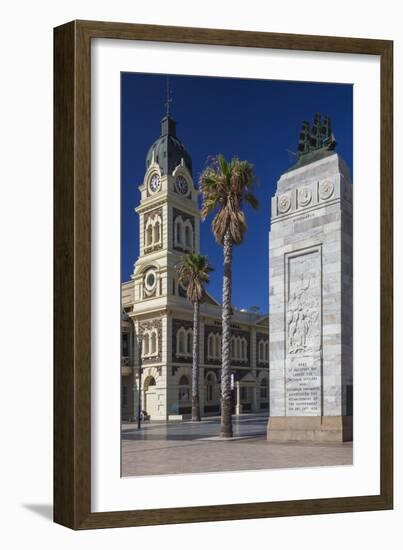 Australia, Glenelg, Glenelg Town Hall and War Memorial-Walter Bibikow-Framed Photographic Print