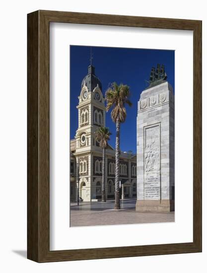 Australia, Glenelg, Glenelg Town Hall and War Memorial-Walter Bibikow-Framed Photographic Print