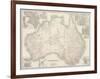 Australia Map 1880-Keith Johnston-Framed Premium Giclee Print