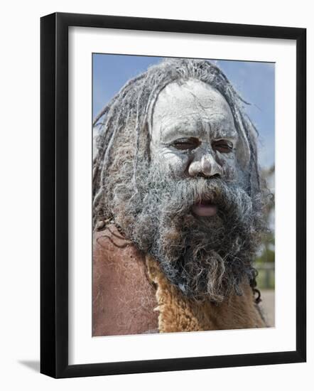 Australia New South Wales, an Aboriginal Man at Katoomba-Nigel Pavitt-Framed Photographic Print