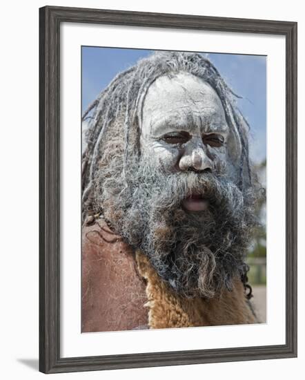 Australia New South Wales, an Aboriginal Man at Katoomba-Nigel Pavitt-Framed Photographic Print