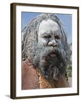 Australia New South Wales, an Aboriginal Man at Katoomba-Nigel Pavitt-Framed Photographic Print