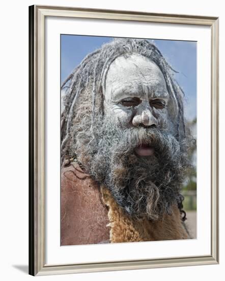 Australia New South Wales, an Aboriginal Man at Katoomba-Nigel Pavitt-Framed Photographic Print