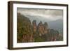 Australia, New South Wales, Blue Mountains, Echo Point, Three Sisters-Rona Schwarz-Framed Photographic Print