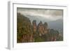 Australia, New South Wales, Blue Mountains, Echo Point, Three Sisters-Rona Schwarz-Framed Photographic Print