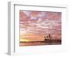 Australia, New South Wales, Sydney, Sydney Opera House, Boat in Harbour at Sunrise-Shaun Egan-Framed Photographic Print