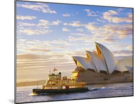 Australia, New South Wales, Sydney, Sydney Opera House, Boat Infront of Opera House-Shaun Egan-Mounted Photographic Print