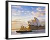 Australia, New South Wales, Sydney, Sydney Opera House, Boat Infront of Opera House-Shaun Egan-Framed Photographic Print