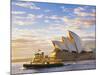 Australia, New South Wales, Sydney, Sydney Opera House, Boat Infront of Opera House-Shaun Egan-Mounted Photographic Print
