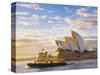 Australia, New South Wales, Sydney, Sydney Opera House, Boat Infront of Opera House-Shaun Egan-Stretched Canvas