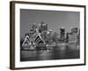 Australia, New South Wales, Sydney, Sydney Opera House, City Skyline at Dusk-Shaun Egan-Framed Photographic Print