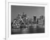 Australia, New South Wales, Sydney, Sydney Opera House, City Skyline at Dusk-Shaun Egan-Framed Photographic Print