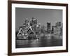 Australia, New South Wales, Sydney, Sydney Opera House, City Skyline at Dusk-Shaun Egan-Framed Photographic Print