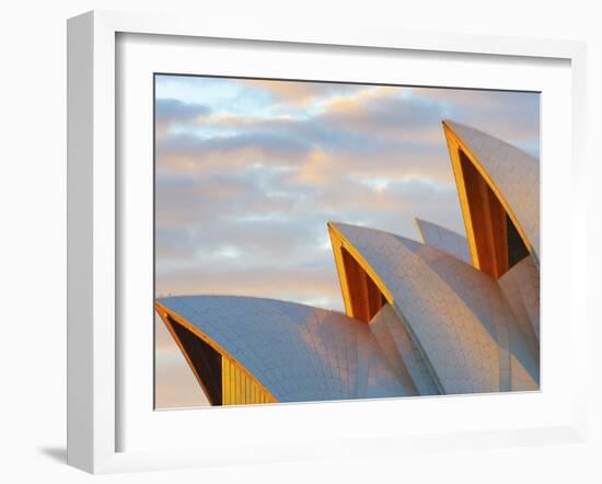 Australia, New South Wales, Sydney, Sydney Opera House, Close-Up at Sunrise-Shaun Egan-Framed Photographic Print