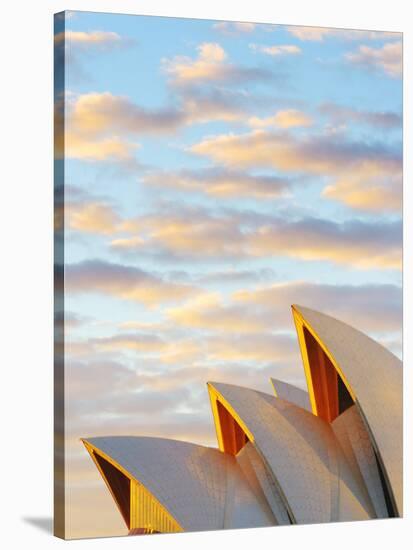Australia, New South Wales, Sydney, Sydney Opera House, Close-Up at Sunrise-Shaun Egan-Stretched Canvas
