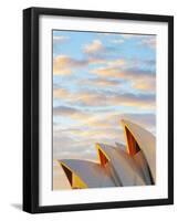 Australia, New South Wales, Sydney, Sydney Opera House, Close-Up at Sunrise-Shaun Egan-Framed Photographic Print