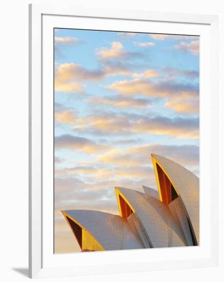 Australia, New South Wales, Sydney, Sydney Opera House, Close-Up at Sunrise-Shaun Egan-Framed Photographic Print