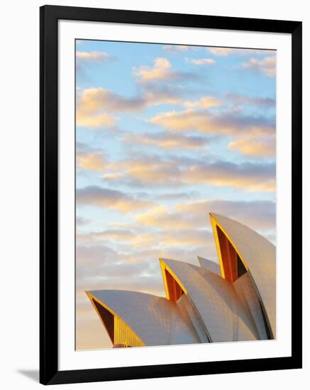Australia, New South Wales, Sydney, Sydney Opera House, Close-Up at Sunrise-Shaun Egan-Framed Photographic Print
