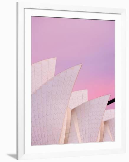 Australia, New South Wales, Sydney, Sydney Opera House, Close-Up of Opera House at Dawn-Shaun Egan-Framed Photographic Print