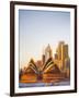 Australia, New South Wales, Sydney, Sydney Opera House, Passenger Ferry Passing Opera House-Shaun Egan-Framed Photographic Print