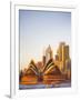 Australia, New South Wales, Sydney, Sydney Opera House, Passenger Ferry Passing Opera House-Shaun Egan-Framed Photographic Print