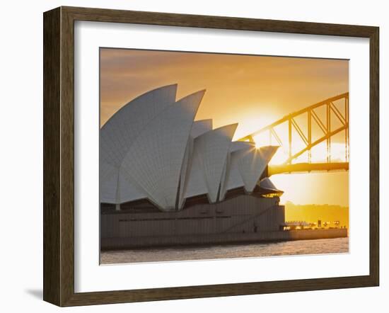 Australia, New South Wales, Sydney, Sydney Opera House,-Shaun Egan-Framed Photographic Print