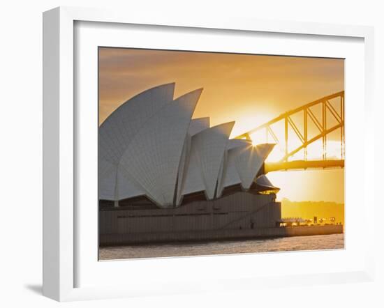 Australia, New South Wales, Sydney, Sydney Opera House,-Shaun Egan-Framed Photographic Print