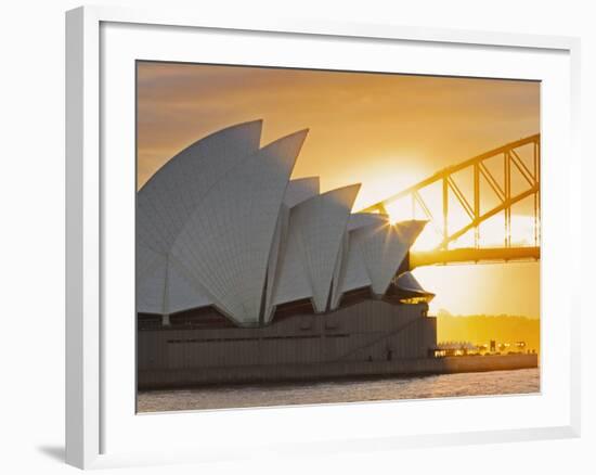 Australia, New South Wales, Sydney, Sydney Opera House,-Shaun Egan-Framed Photographic Print