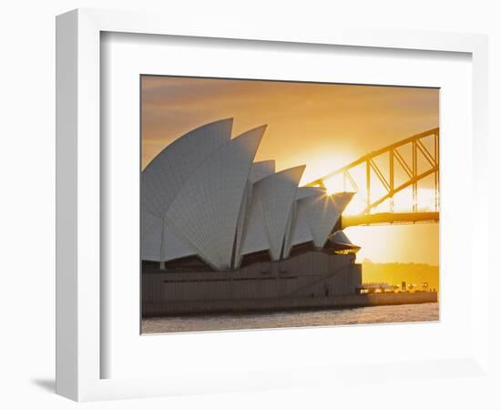 Australia, New South Wales, Sydney, Sydney Opera House,-Shaun Egan-Framed Photographic Print