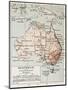 Australia Old Map. By Paul Vidal De Lablache, Atlas Classique, Librerie Colin, Paris, 1894-marzolino-Mounted Art Print