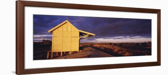 Australia Outback Railway Station Near Broken Hill-null-Framed Photographic Print