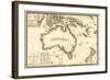 Australia - Panoramic Map-Lantern Press-Framed Art Print