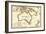 Australia - Panoramic Map-Lantern Press-Framed Art Print