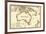 Australia - Panoramic Map-Lantern Press-Framed Premium Giclee Print