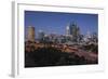 Australia, Perth, City Skyline from Kings Park, Dusk-Walter Bibikow-Framed Photographic Print