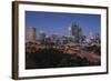 Australia, Perth, City Skyline from Kings Park, Dusk-Walter Bibikow-Framed Photographic Print