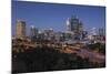 Australia, Perth, City Skyline from Kings Park, Dusk-Walter Bibikow-Mounted Photographic Print