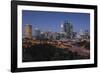 Australia, Perth, City Skyline from Kings Park, Dusk-Walter Bibikow-Framed Photographic Print
